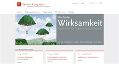 Desktop Screenshot of kardinal-koenig-haus.at